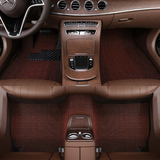 
Suitable for Peugeot 308 408 301 logo 307 5008 4008 508L 2008 car foot pad 3008 wear-resistant waterproof pure brown color snow Nice main driving