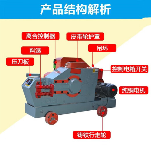 Lishi Steel Bar Cutting Machine Shearing Machine Heavy Duty Steel Cutting Machine Rebar Shearing Machine Type 40 Steel Bar Cutting Machine Type 40 Flat Knife Cutting Machine