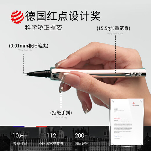 Sanzitang eyebrow pencil two-pronged eyebrow pencil waterproof, sweat-proof and non-fading wild eyebrow ultra-fine eyeliner novice 12H long-lasting natural color straight head classic two-pronged ultra-fine tip honey brown 1 piece light hair color / 3-piece set