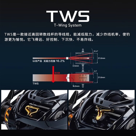 DAIWA's new SS AIR TW micro/Maozan water droplet freshwater sport fishing fine ultra-long-distance fishing reel Maozan water droplet wheel - 8.6 speed ratio left-hand type