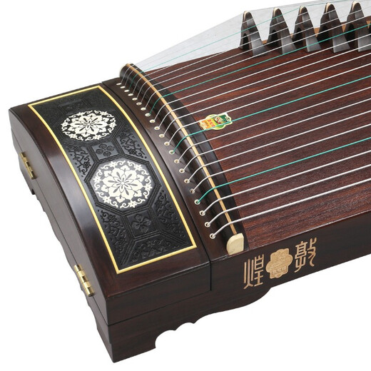 Dunhuang Brand Guzheng 694KK Serie Banana Window Night Discurso Calificación Guzheng Shanghai National Musical Instrument Factory 1 695T Group Flower Blossoms (conjunto completo de accesorios)