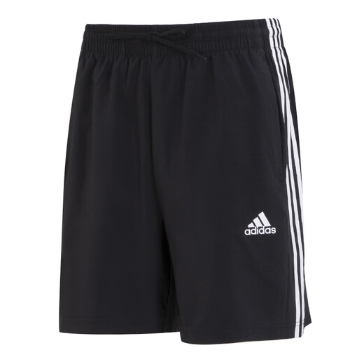 阿迪达斯 （adidas） 裤子男 2025夏季新款运动裤时尚潮流裤子快干透气短裤男 IC1484/快干/三条纹 均码 M