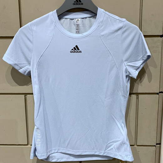 阿迪达斯（adidas）短袖女装夏季运动跑步训练健身透气快干舒适休闲圆领T恤 JF1478粉色 2XL