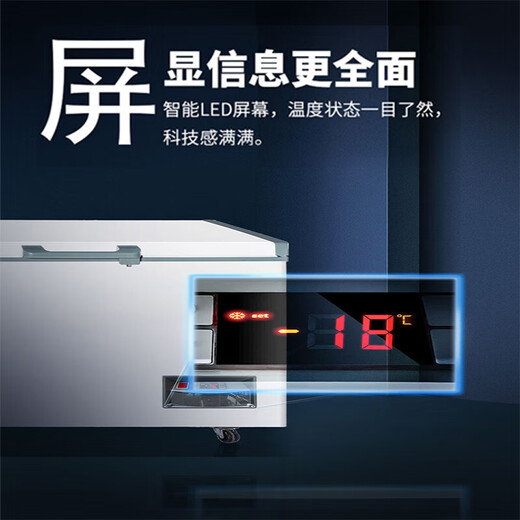 Royalstar commercial freezer, household large capacity freezer, full freezer, dual-temperature dual-use large freezer, hotel and supermarket storage freezer, 688 single temperature [first-level energy efficiency, mechanical temperature control]