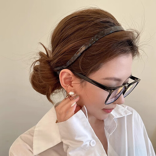 Xiang Wan headband, eyeglasses and lens hoop, women's face wash, non-slip headband, hairpin, versatile outing crushable hairband, high-end hair bundle