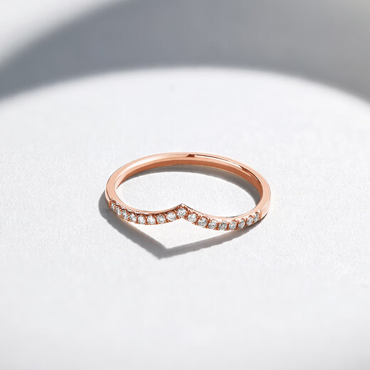 Saturday Fortune 18k gold diamond ring for women, sparkling crown, stacked diamond ring W0210599 No. 16 New Year gift