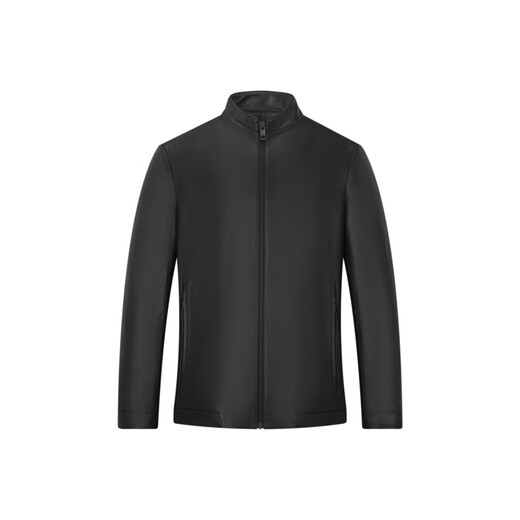
Seven Wolf genuine leather jacket men's new stand collar matte leather soft comfortable men's clothing men's jacket 001 (black) XL 175/92A