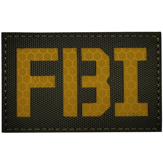 Punisher US FBI morale badge IR reflective armband military fan backpack patch tactical vest helmet Velcro patch badge CP FBI 5*8CM