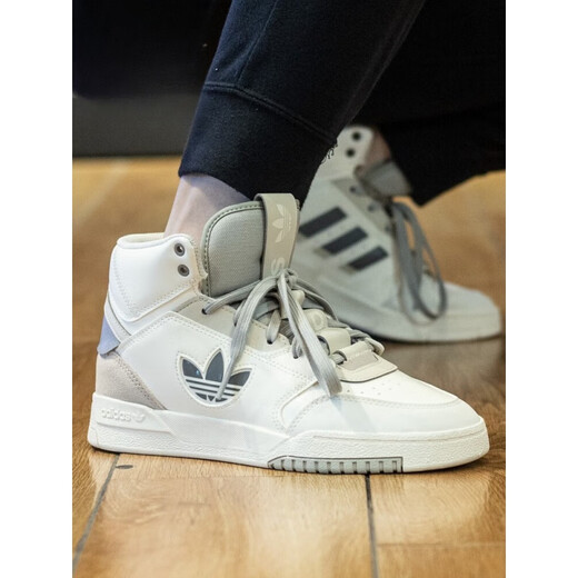 阿迪达斯 （adidas）三叶草男女鞋运动休闲高帮板鞋2023冬季IF2694 IF2677 汉玉白_肉粉色 42