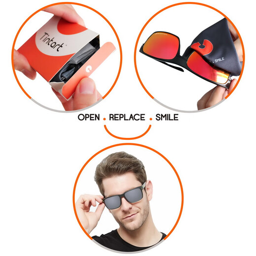 
TINTART sunglasses HD replacement lens for OakleyRadar EV Path OO9208 Customizable laser Silver Coated polarization-Laser POLARIZED