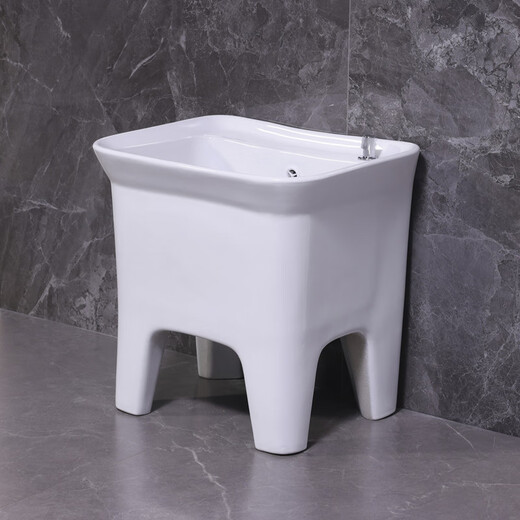 Lefit (lfte) bathroom ceramic mop pool balcony mop trough household Taiwan-controlled large, medium and small mop basin courtyard mop pool 926 Taiwan-controlled drain delivery to home