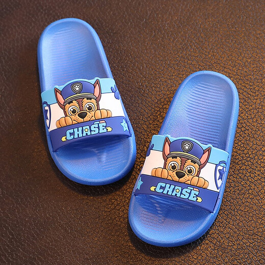 Paw Patrol Children's Slippers (PAW PATROL) Paw Patrol Children's Slippers Boys Baby Summer Children Indoor Shoes Home Sandals for Children and Middle-aged Children Bathing Anti-Slip Women's PW3103 Paw Patrol Dark Blue Soles Archie 18 Inner Length 18cm 190 Codes (Suitable for Codes 28/29)