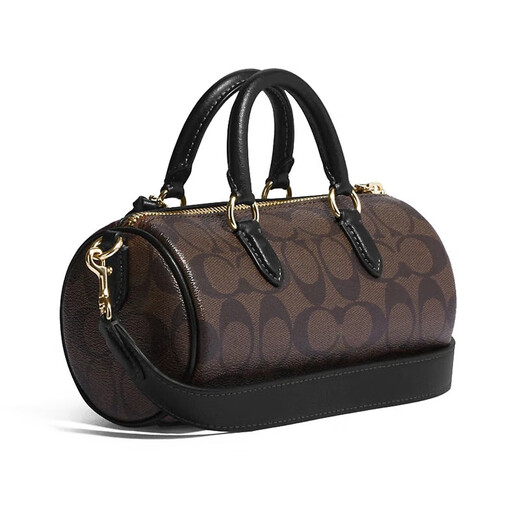 CoaCH (COACH) women's bag LACEY series classic presbyopia tassel bag pencil bag fashion temperament crossbody bag CK689 dark brown black IMAA8