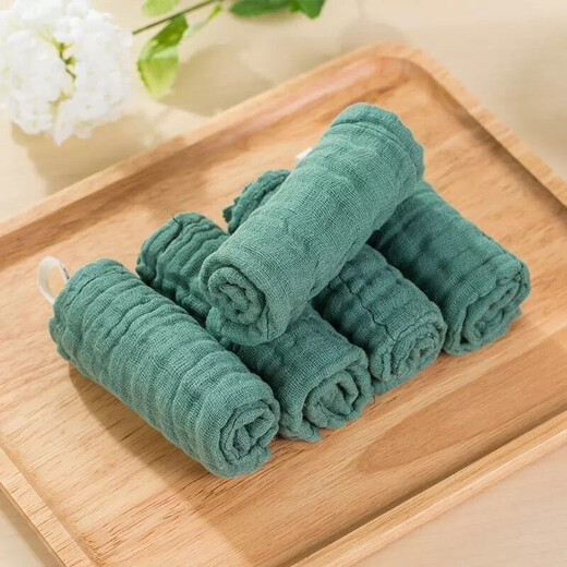 Dishwashing cloth, thickened, pure cotton gauze scouring pad, kitchen household cleaning towel, lint-free rag 30*30 cm, mixed pack of 10 pieces