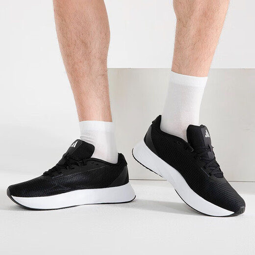 Adidas offizielle Website Herrenschuhe, neue Sommer-Low-Top-Polster-Turnschuhe Freizeitschuhe, kleine Kokosnusskleidung-resistente Laufschuhe ID9849/Schwarz und Weiß 40 245mm