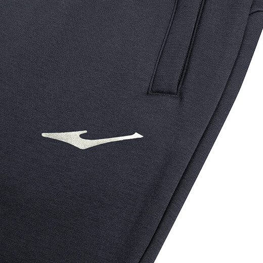 Hongxing Erke (ERKE) straight men's pants 2025 autumn new style knitted sports pants windproof thickened loose trousers fitness running pants men's black XL 175 (weight 135-150Jin Jin equals 0.5 kg)