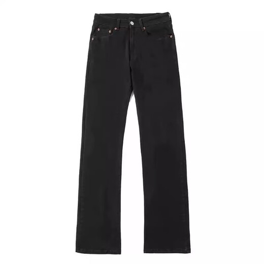Masfany Scimitar Jeans Summer American Style High Street Plus Velvet Slim Rectitu Straight Clothing MA701-1 Negro Plus Velvet 2XL