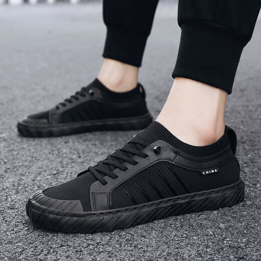 Changxiang Huili Old Beijing Clate Shoes Мужская обувь 2025 Летняя воздухопроницаемая мягкая подошва-сетчатая туфли Lazy People Peader Feed Casual Shoes Men FH-Jingyi-TL-915 Black 42