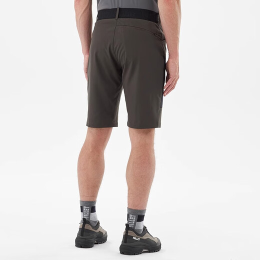 Mille millet nouveau shorts à séchage rapide pour hommes en plein air alpinisme de randonnée de camping stretch à cinq points pantalon miv10110 n9904-léger gris-brun m