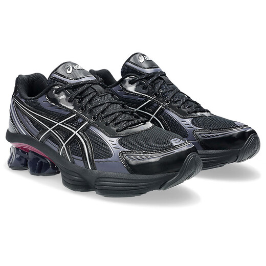 ASICS (ASICS) Chaussures de course rétro pour les hommes et les femmes Gel-Kinetic Fluent Absorbing and Breathable Rebound Sports Casual Chores Black / 1203A737.001 42