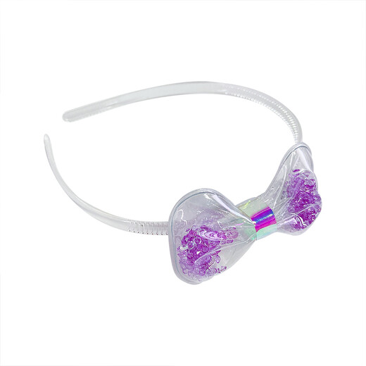 Lingchuan girl's small diamond bow hairpin children's hairband Korea does not hurt the head princess baby toothed anti-slip headband female 4# color