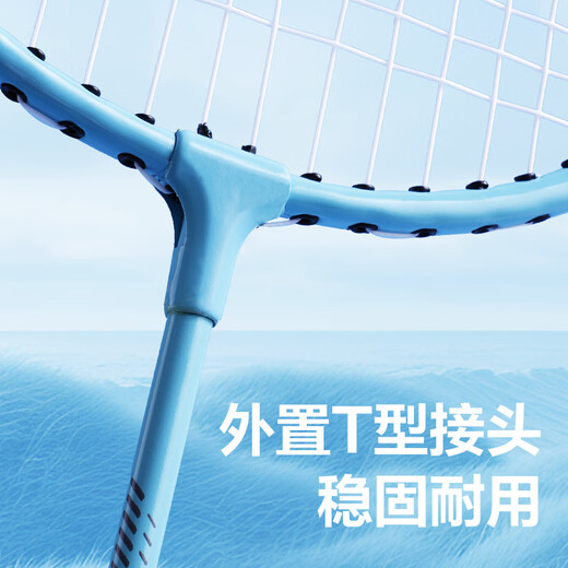 Deli youth badminton racket wear-resistant, lightweight and quality basic training badminton racket pairing