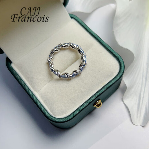 CAJJ Francois 3.40 carat tanzanite ring for women, natural colored gemstone, jewelry gemstone, 925 silver inlay, size 15