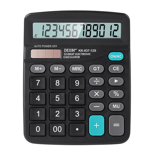 
Desktop office calculator 12-bit large screen desktop computer Office stationery supplies KK-837-12S