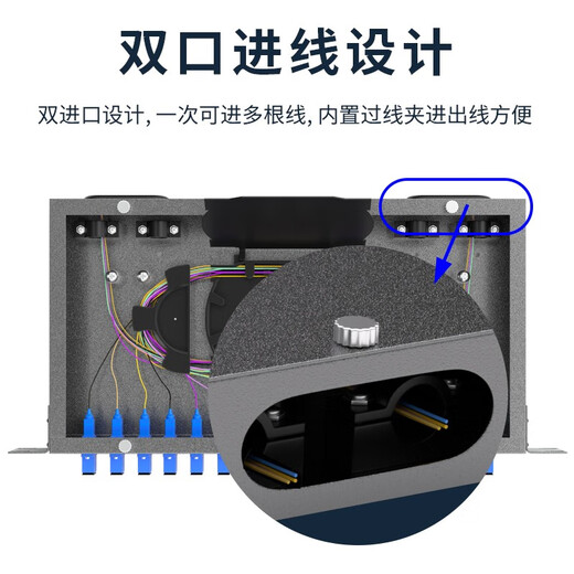 YOUYSI 加厚机架式16口光纤盒16芯SC单模光纤终端盒光缆熔接盒接续盒 16口多模满配方口SC(50/125)
