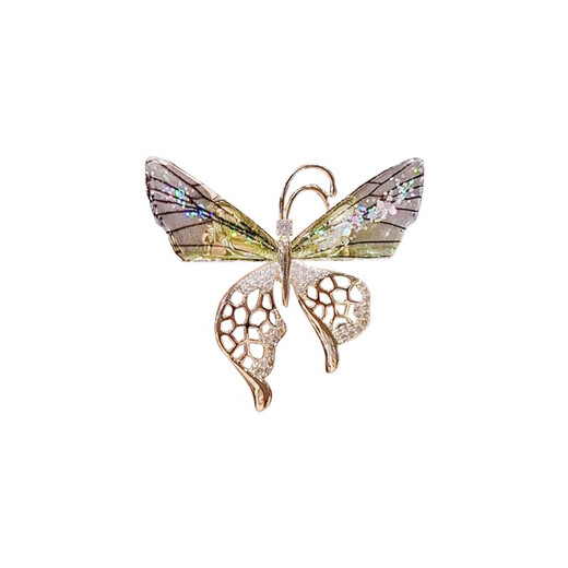 QUAMER Super Fairy Butterfly Brooch High-end ins Female Korean Personalized Suit Pin Versatile Accessories Butterfly