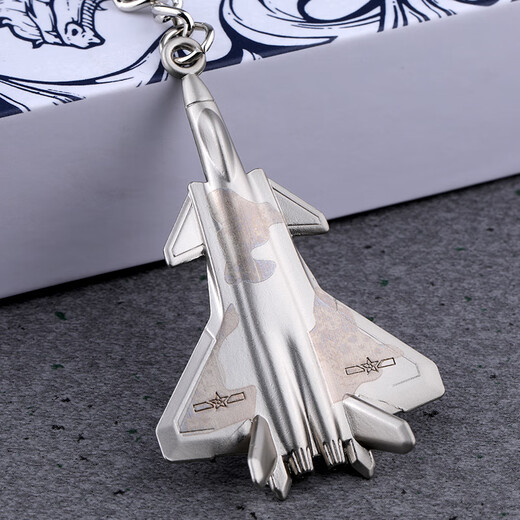 LAAZEE Zhuhai Air Show J-20 J-16 badge commémoratif en alliage de zinc porte-clés combattant petit pendentif cadeau transport 20 huile K J-20