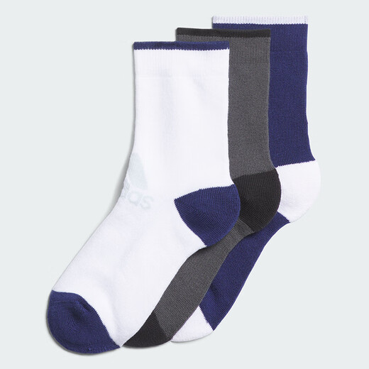 Adidas children's socks 24 winter boys and big children cotton comfortable mid-calf sports socks three pairs JF1221 KXL