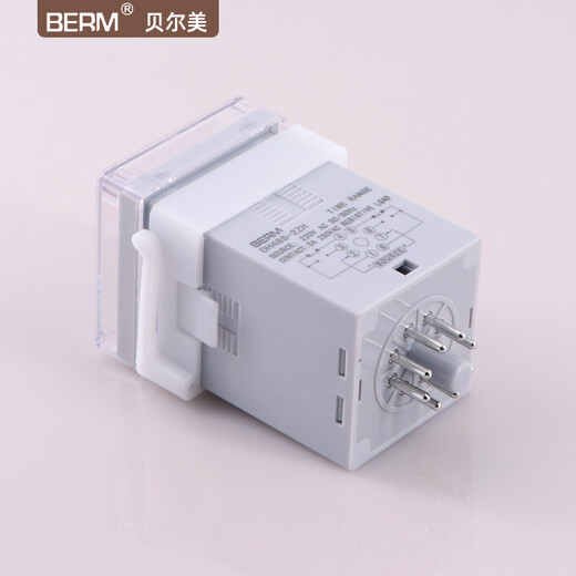 Bellmei DH48S-2ZH digital display time relay two sets of delay 220V24V380V 99H99 customized AC 380V with base shipped within 7 days