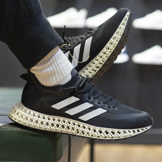 
Adidas casual shoes men's shoes spring and autumn new sports shoes 4D printing shock-absorbing breathable running shoes GX9249 GX9249 black and white color matching 42.5