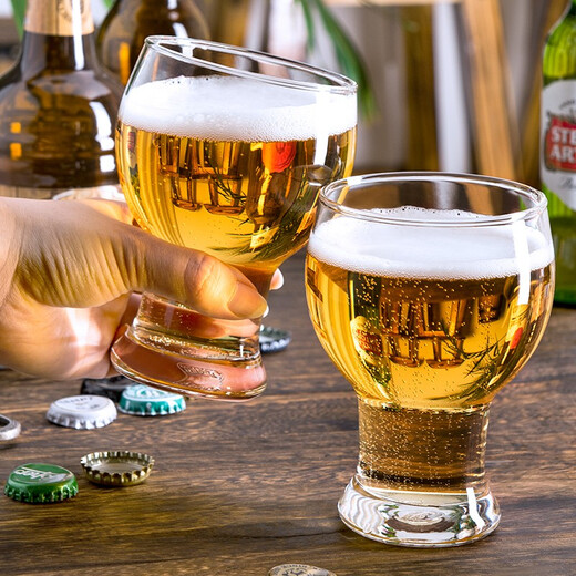 Ocean Thailand imported lead-free glass craft beer glass household water glass juice cup 2 pack