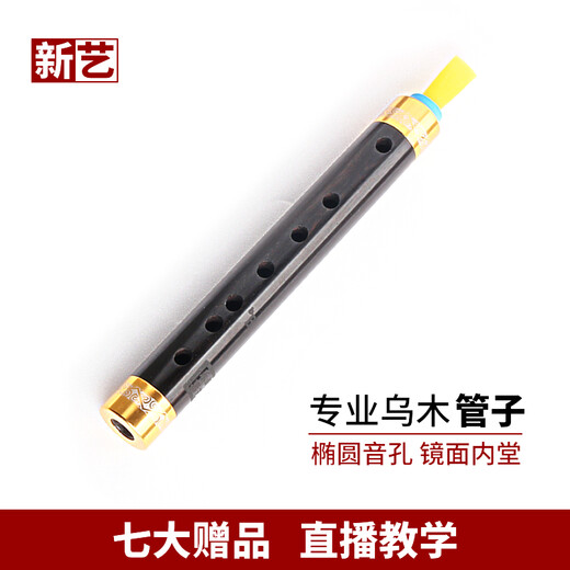 新艺新艺 专业乌木管子乐器催泪管筚篥初学者专业演奏型椭圆音孔 专业乌C调+8大赠品