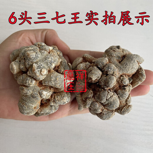 磊祥庄  三七云南文山春三七头无剪口田七 6年生10头带剪口药效王【500g】