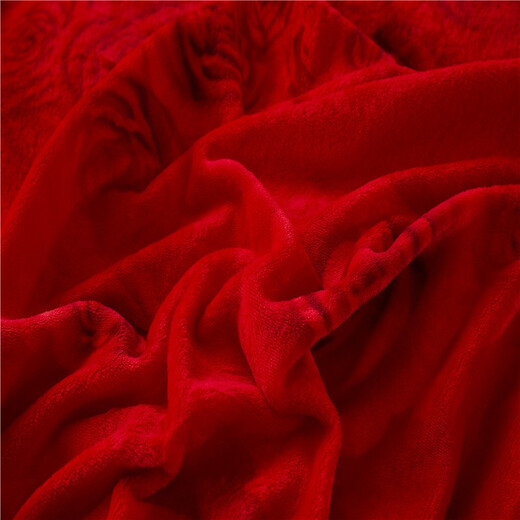 Velvet ártico (Bejirog) Conjunto de terciopelo engrosado de cuatro piezas Bedding de terciopelo de terciopelo de terciopelo más de terciopelo cubierta de colchas de terciopelo cubierta de colcha de lámina de doble cara cubierta roja grande [rosa engrosada en espesas [Jin iguala 0.5 kg] Velvet de leche] Camino de 2.0 medidores (Cubierta de acosado 220*240cm) Set de cuatro piezas de cuatro piezas)