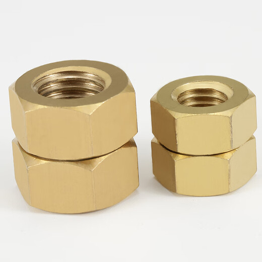 Bingneng copper hexagonal nut brass hexagonal screw cap brass hexagonal nut complete hexagonal nut screw nut DIN934 M2.5 50 capsules
