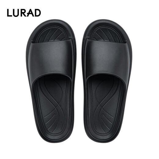 
LURAD summer indoor slippers for women soft sole couple home comfortable bathroom sandals for men black 44-45 (280)