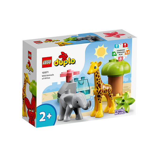 乐高（LEGO） 得宝大颗粒幼儿创意拼搭玩具生日礼物 10971 非洲野生动物