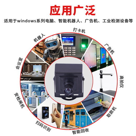 Zhongwei Aoke USB3.0 HD 5 million pixels 1080P 60 frames YUYV wide-angle industrial camera imx335 distortion-free USB camera 1.8mm160 degrees (large wide angle)