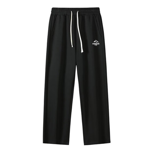 Pull-back sweatpants for men in spring and autumn, loose straight wide-leg pants for men, trendy and versatile casual pants for men