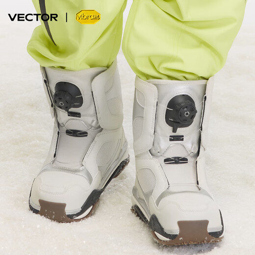 Vector snowboard shoes for women, anti-slip, shock-absorbing, warm and waterproof ski equipment, all-round, all-region outdoor, fast-wearing ski boots, snow mountain white, women's ski boots 36