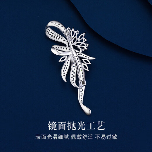 Lennik Xingdai brooch, high-end female exquisite ladies corsage, luxury suit anti-exposure pin 520 Valentine's Day gift for girlfriend JD next day delivery with gift box Xingdai brooch