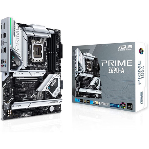 ASUS 华硕 PRIME Z690-A 主板 AURA RGB灯效 DDR5 ATX主板 英特尔 2.5 Gb LAN、USB 3.2 Gen 2