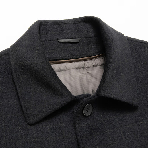 
Dibinze plus fat plus size woolen coat for men's winter high-end wool coat mid-length goose down inner lid