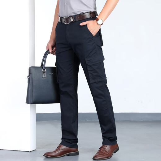 Pantalon de travail Jeep / Jeep Pantalon Multi-poche Multi-Pocket Pantalon Men de coton mince et pantalon multi-poche en extérieur de coton mince et d'hiver