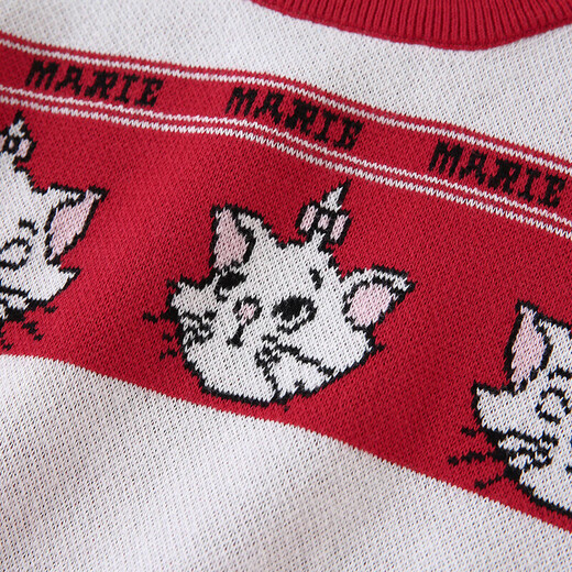 Disney (DISNEY) children's clothing children's girls woolen long-sleeved dress mesh New Year's red skirt 23 winter DB341RE02 red 120