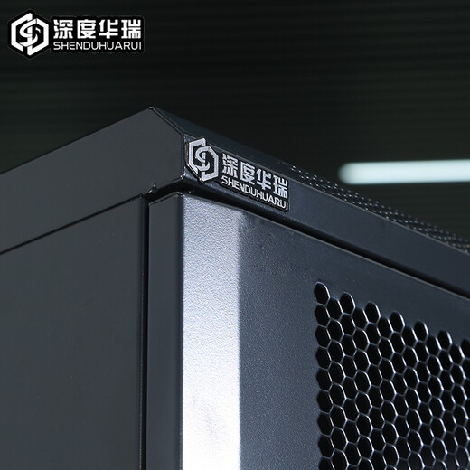 深度华瑞网络设备弱电机柜带锁 600深/宽 加厚款 适用网络交换机/UPS电源/监控 前后单开网门 WA-6622 600*600*1200 22U